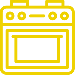 Induction electric cooking icon